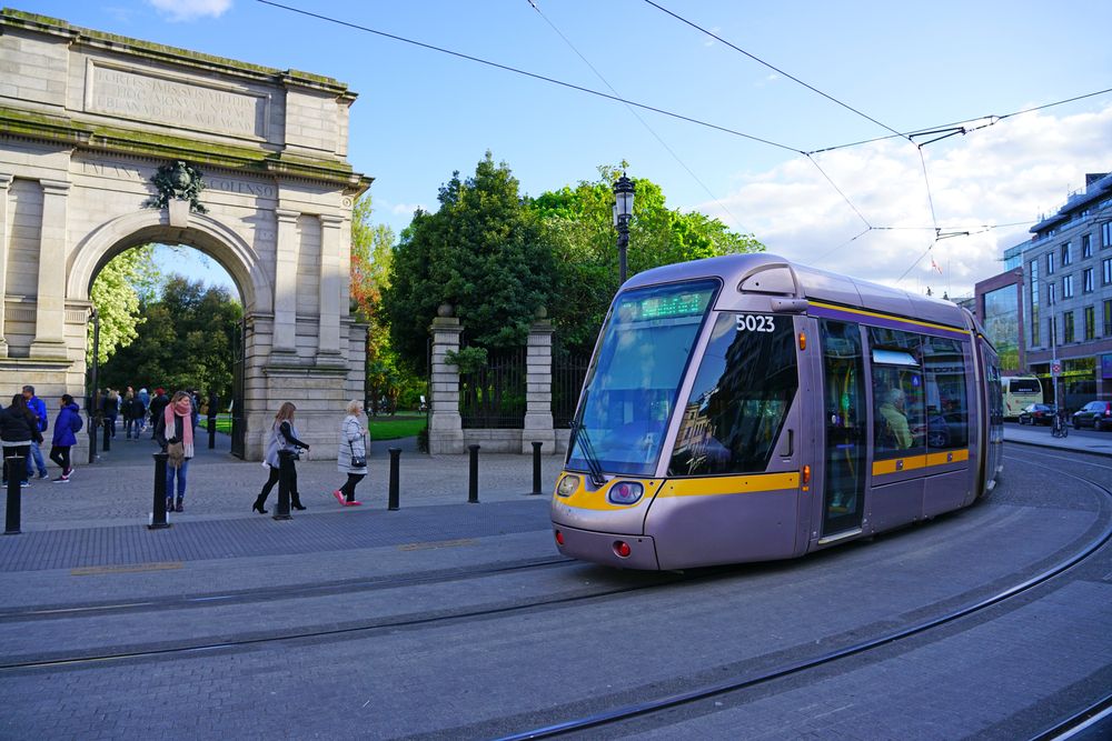 A Luas in Dublin